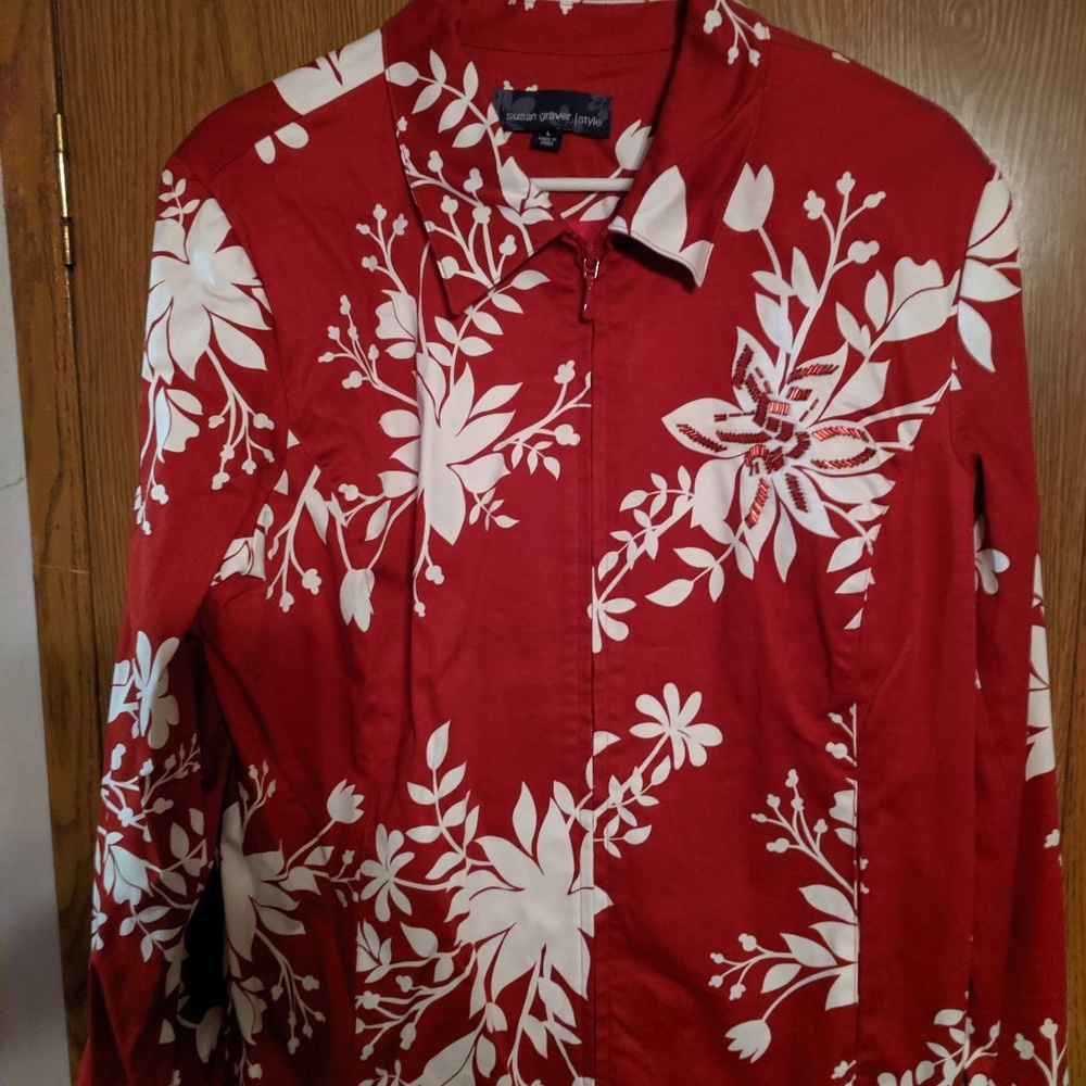 Susan Graver Zip Front Jacket